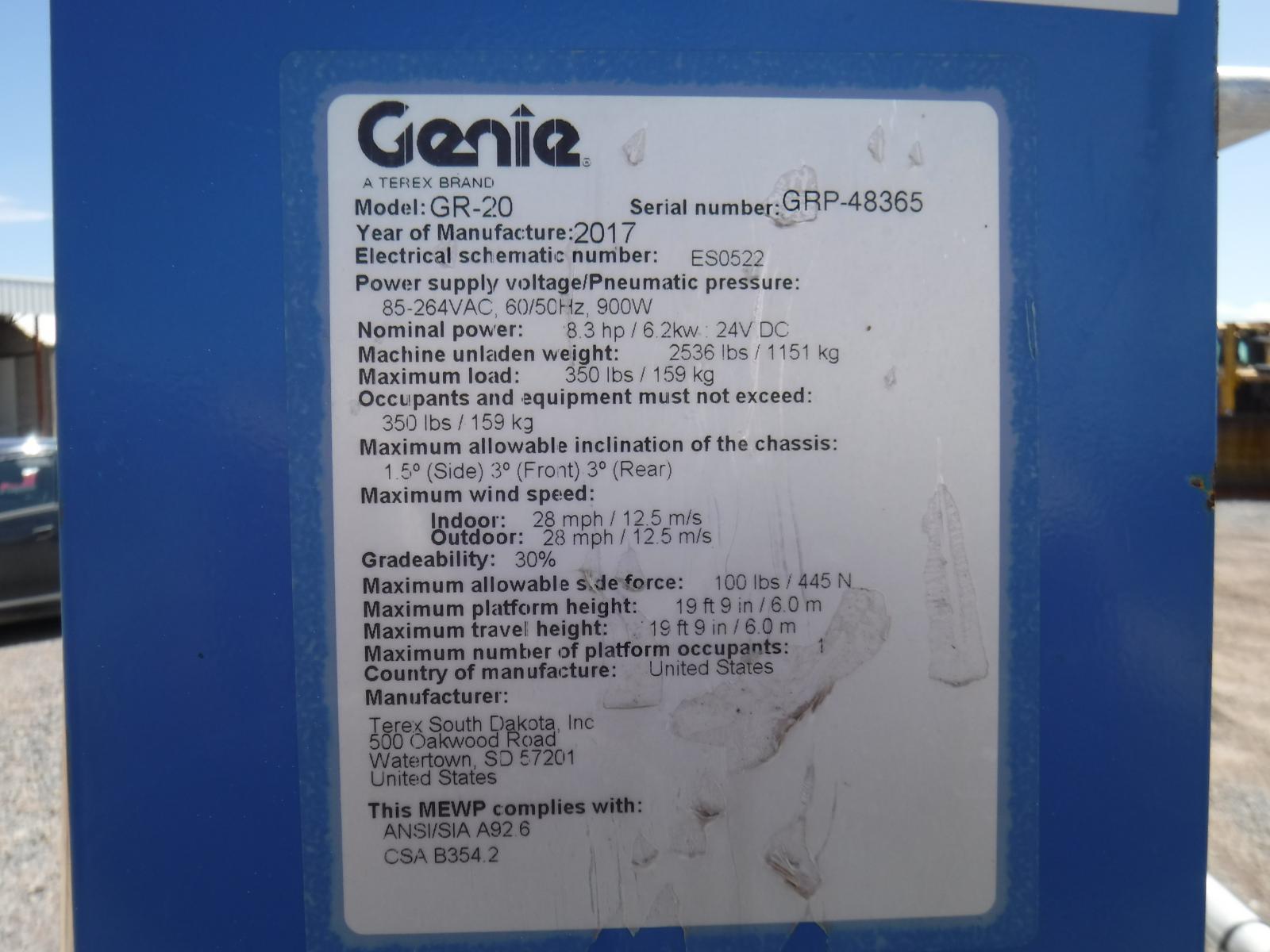 GENIE GR-20